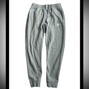 NIKE Classic gray DRAWSTRING SWEATPANTS men’s Comfy Logo VGUC size:MED w/pockets